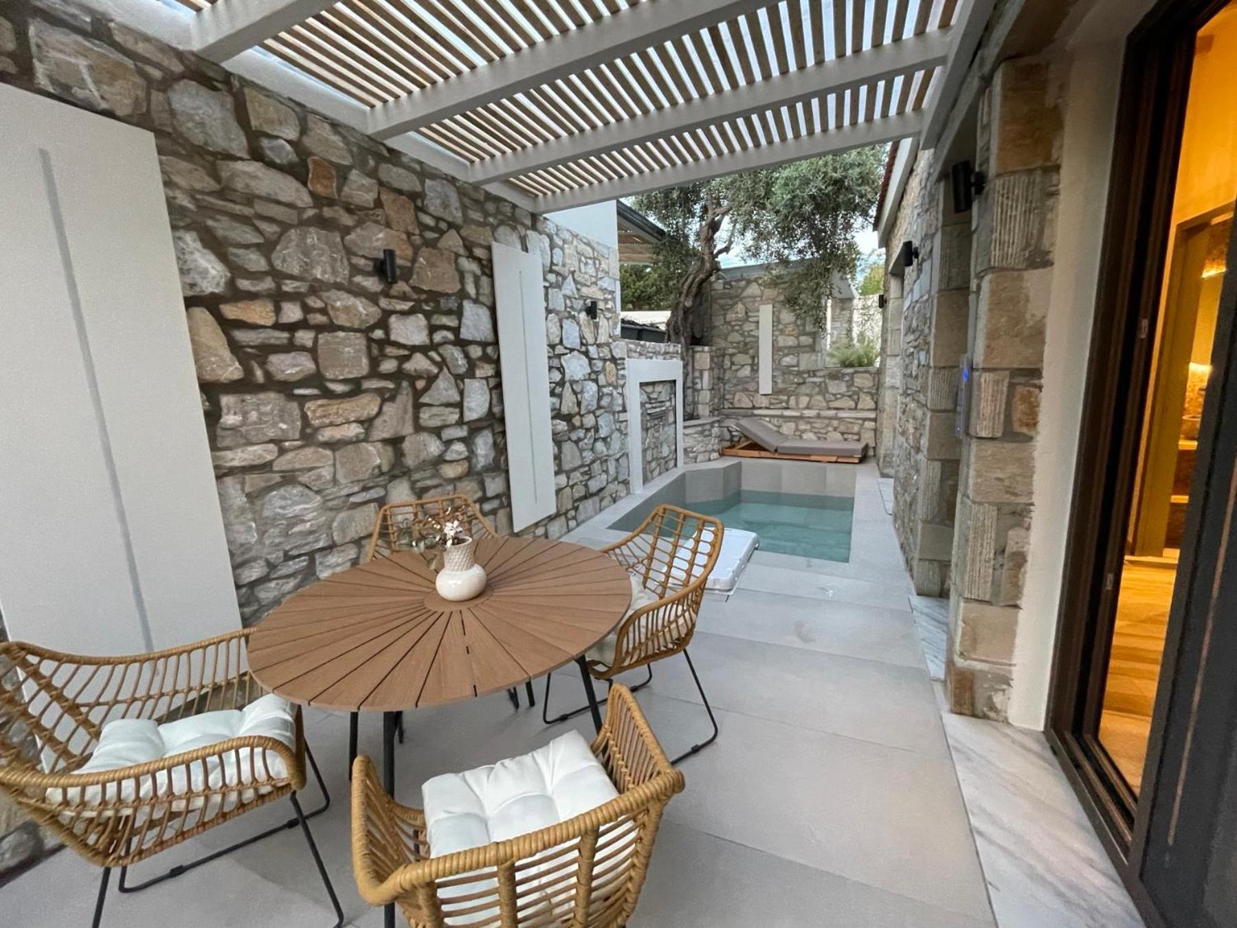 Villa Stone House Maria à Skála Marión Extérieur photo