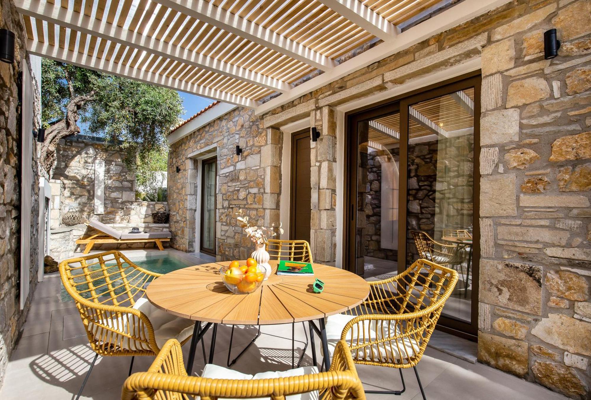 Villa Stone House Maria à Skála Marión Extérieur photo