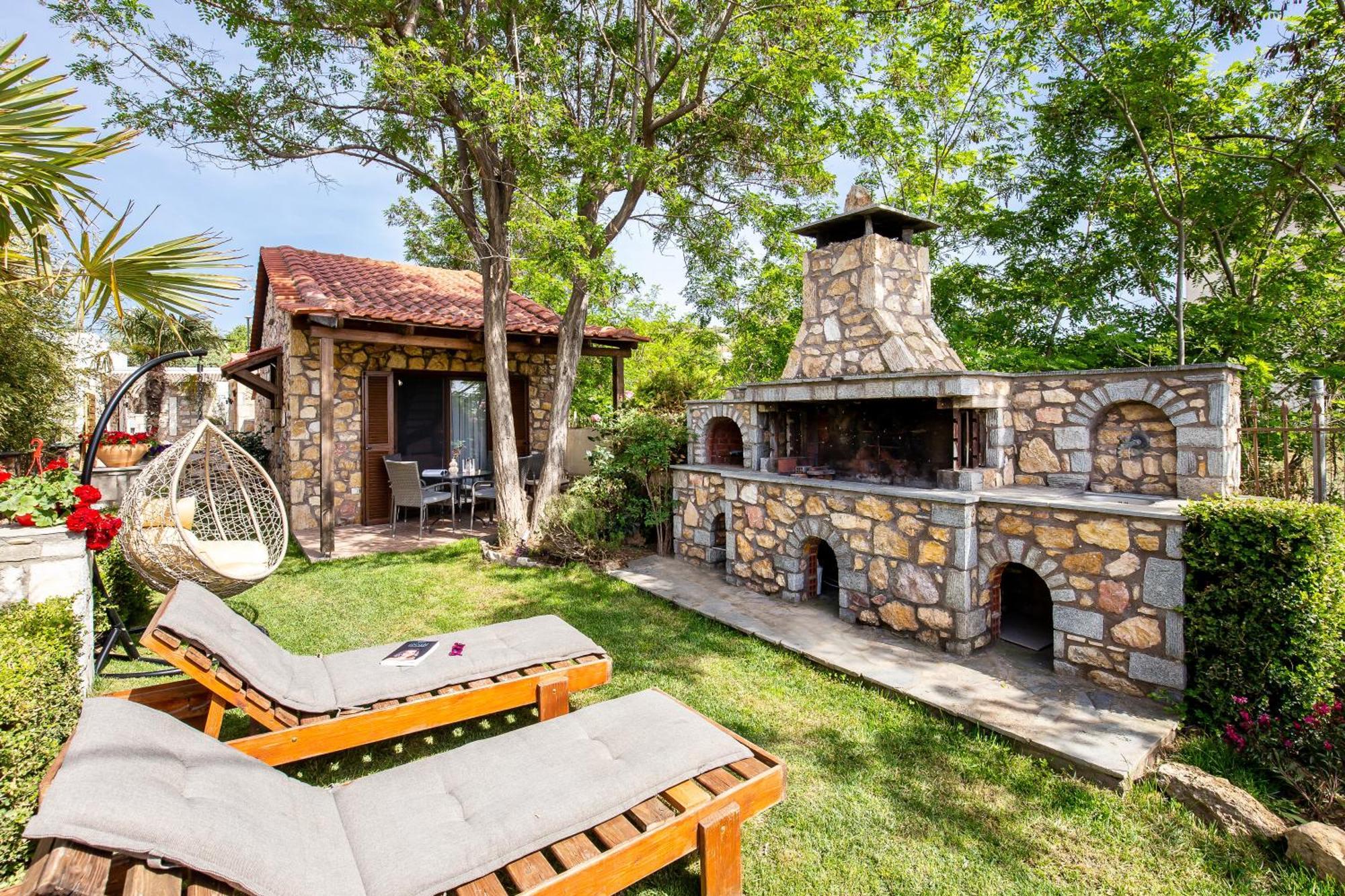 Villa Stone House Maria à Skála Marión Extérieur photo