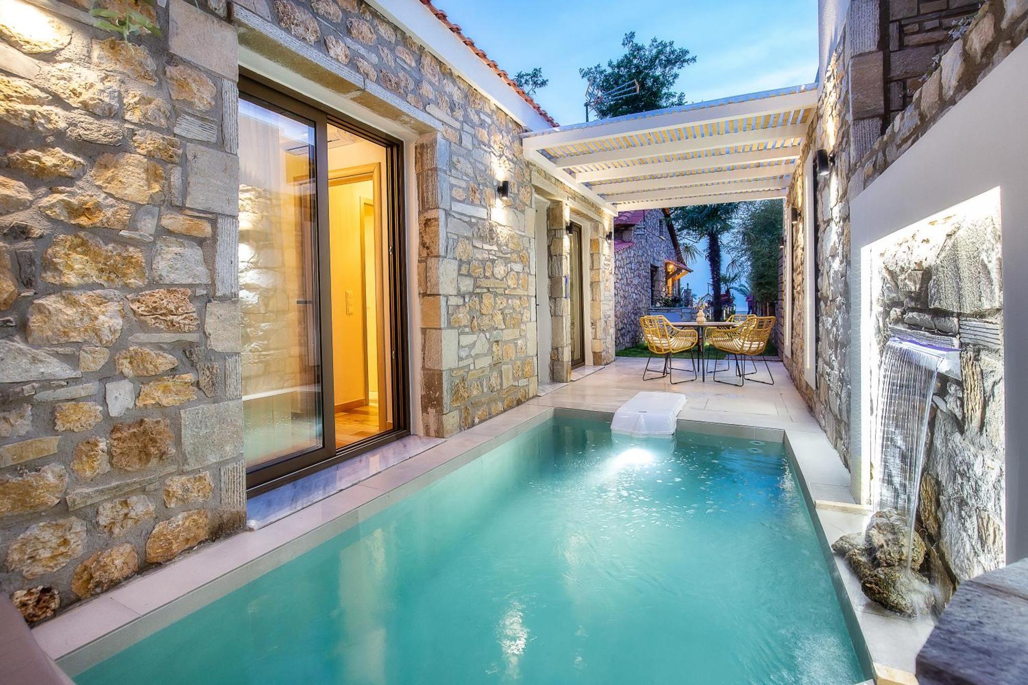 Villa Stone House Maria à Skála Marión Extérieur photo